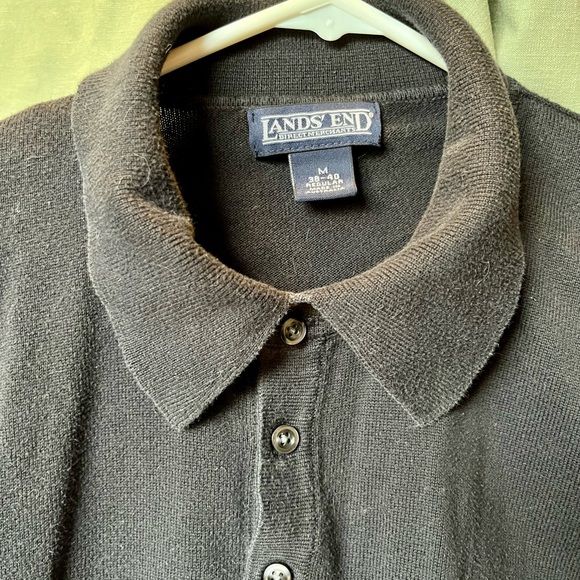 Land’s End M regular 38-40 long sleeve polo - Picture 5 of 7